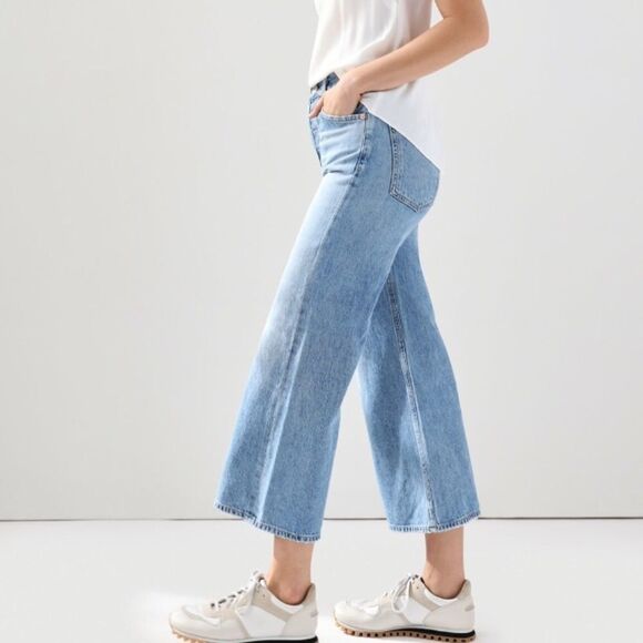 CITIZENS OF HUMANITY High Waisted Wide Leg Sacha Tularosa Jeans Light Blue 24 - Picture 3 of 11